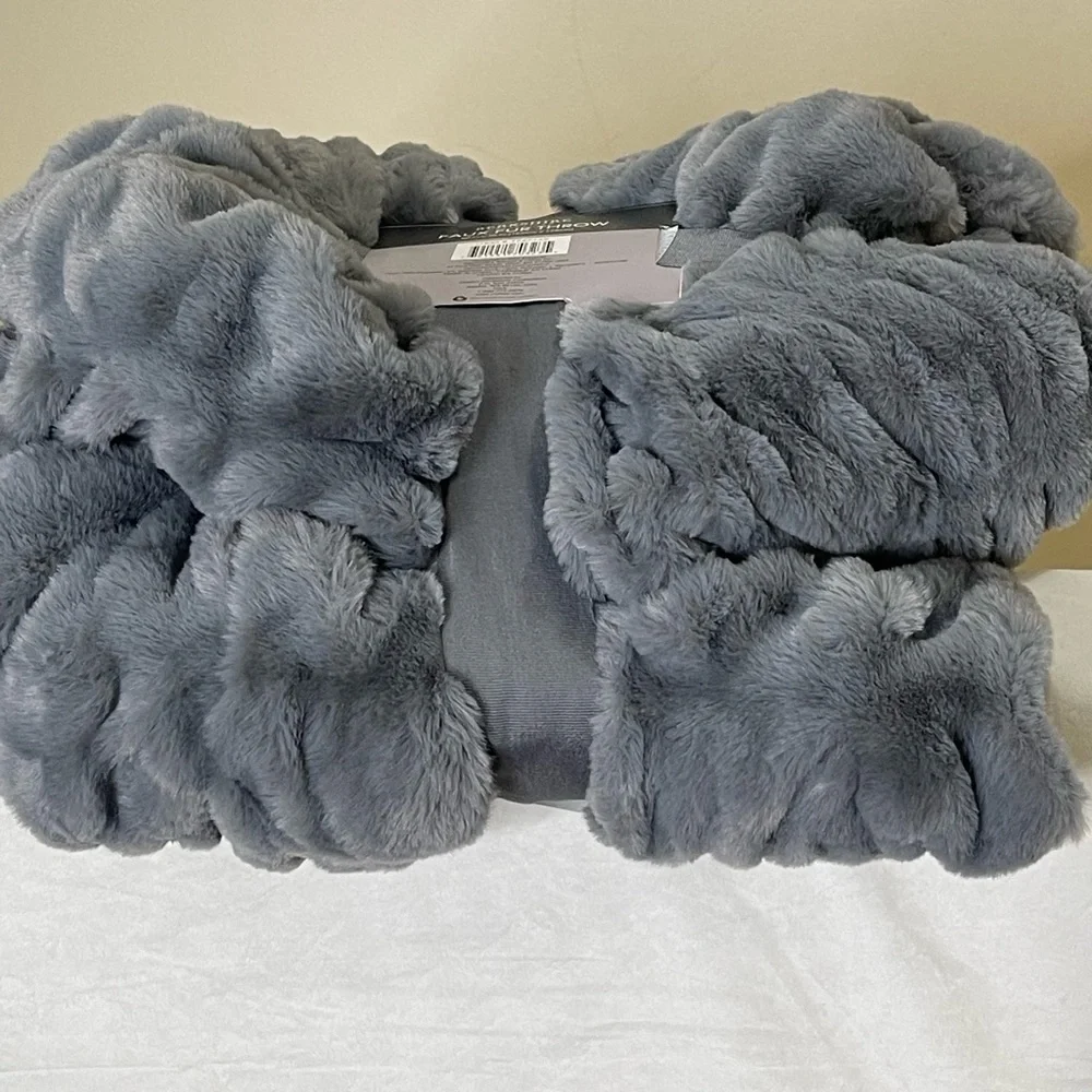 Faux Fur Textured Throw
